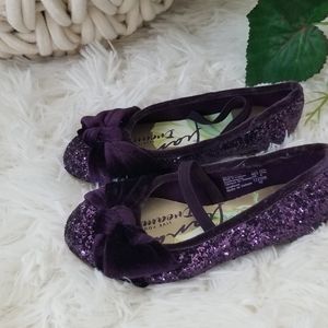 Adorable toddler purple shoe